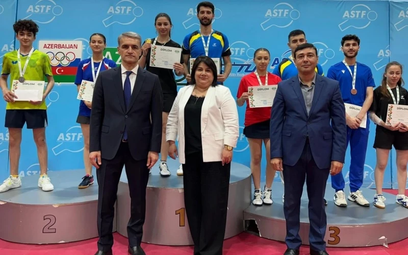 Masa Tenisi Azerbaycan Şampiyonası'nın Kazananları Belirlendi