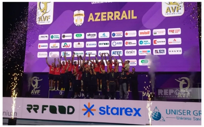 Azerbaycan Erkekler Voleybol Süper Ligi galiplerine ödüller verildi