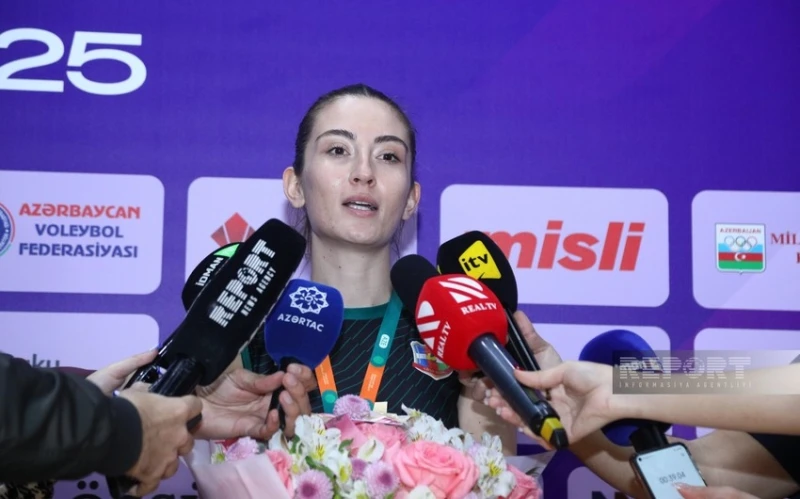 "Abşeron" voleybol kulübü oyuncusu sezonu gümüş madalya ile bitirmeleri hakkında görüşlerini açıkladı