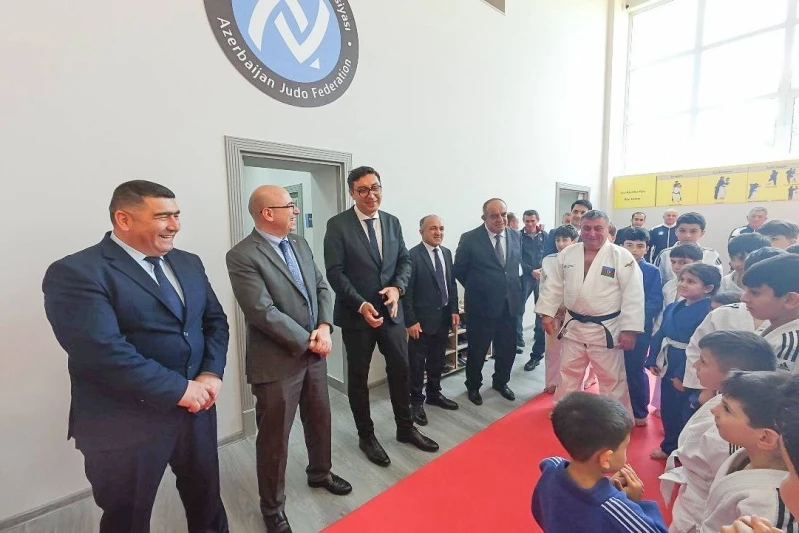 Ferid Gayibov, Kah'da yeni judo salonunun açılış törenine katıldı - FOTOĞRAFLAR