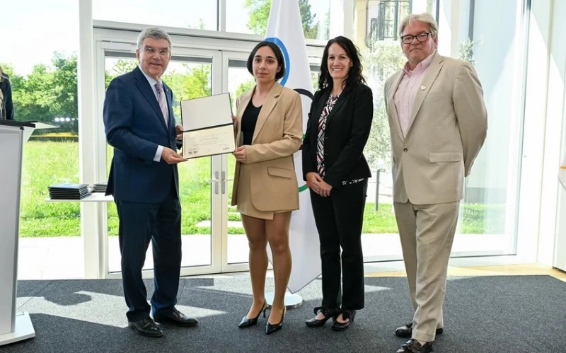 Ayan Hankişiyeva güvenli spor alanında sertifika alan ilk Azerbaycanlı antrenör olarak tarihe geçti