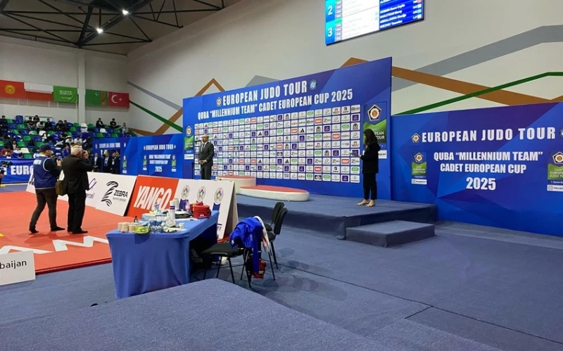 Guba'da Gençler Arası Judo Avrupa Kupası Açılış Töreni Yapıldı