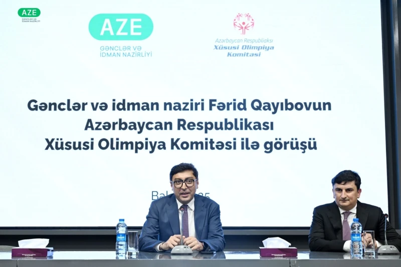 Ferid Qayıbov Özel Olimpiyatlar Komitesi temsilcileriyle görüştü