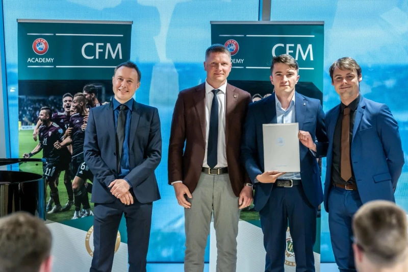 AFFA çalışanı UEFA Akademisi eğitim programını başarıyla tamamlayarak onur diploması aldı
