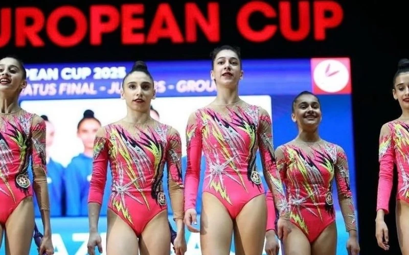 Azerbaycan Ritmik Jimnastik Milli Takımı Avrupa Kupası'nda bronz madalya kazandı