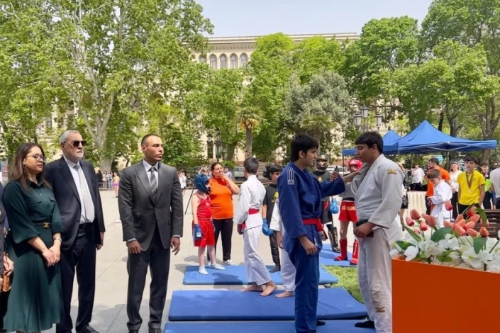 Ulu Önder Haydar Aliyev'in doğumunun 102. yıl dönümüne ithafen spor festivali düzenlendi - FOTO