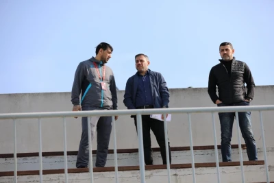 Ayhan Abbasov Bina'daki maçı izledi