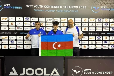 Azerbaycanlı masa tenisçisi uluslararası yarışmada ödüle layık görüldü